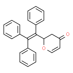 ChemSpider 2D Image | 2-(Triphenylvinyl)-2,3-dihydro-4H-pyran-4-one | C25H20O2