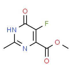 ChemSpider 2D Image | Methyl 5-fluoro-2-methyl-6-oxo-1,6-dihydro-4-pyrimidinecarboxylate | C7H7FN2O3