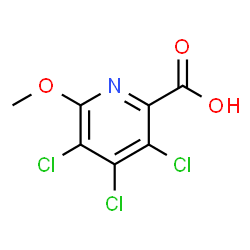 ChemSpider 2D Image | 3,4,5-Trichloro-6-methoxy-2-pyridinecarboxylic acid | C7H4Cl3NO3