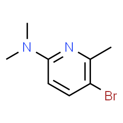 ChemSpider 2D Image | 5-Bromo-N,N,6-trimethyl-2-pyridinamine | C8H11BrN2