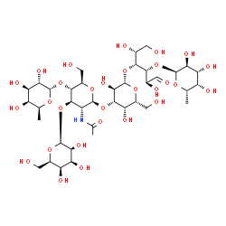 ChemSpider 2D Image | Lacto-N-difucopentaose II | C38H65NO29