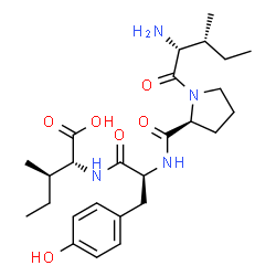 ChemSpider 2D Image | D-Isoleucyl-L-prolyl-L-tyrosyl-D-isoleucine | C26H40N4O6
