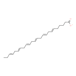 ChemSpider 2D Image | (6E,9E,12E,15E,18E,21E)-6,9,12,15,18,21-Tetracosahexaenoate | C24H35O2