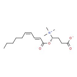 ChemSpider 2D Image | (4S)-4-[(2E,4Z)-2,4-Decadienoyloxy]-4-(trimethylammonio)butanoate | C17H29NO4