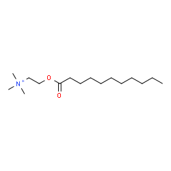 ChemSpider 2D Image | N,N,N-Trimethyl-2-(undecanoyloxy)ethanaminium | C16H34NO2