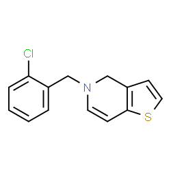ChemSpider 2D Image | 5-(2-Chlorobenzyl)-4,5-dihydrothieno[3,2-c]pyridine | C14H12ClNS