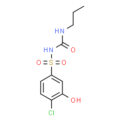 ChemSpider 2D Image | 4-Chloro-3-hydroxy-N-(propylcarbamoyl)benzenesulfonamide | C10H13ClN2O4S