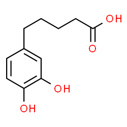 ChemSpider 2D Image | 5-(3,4-Dihydroxyphenyl)pentanoic acid | C11H14O4