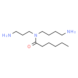 ChemSpider 2D Image | N-(4-Aminobutyl)-N-(3-aminopropyl)hexanamide | C13H29N3O