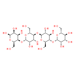 ChemSpider 2D Image | beta-D-Mannopyranosyl-(1->4)-beta-D-glucopyranosyl-(1->4)-beta-D-mannopyranosyl-(1->4)-beta-D-talopyranose | C24H42O21