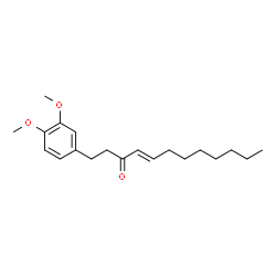 ChemSpider 2D Image | (4E)-1-(3,4-Dimethoxyphenyl)-4-dodecen-3-one | C20H30O3