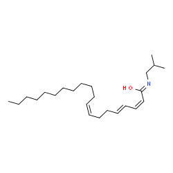ChemSpider 2D Image | (2Z,4E,8Z)-N-Isobutyl-2,4,8-icosatrienamide | C24H43NO