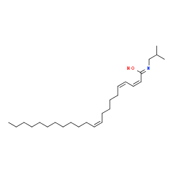 ChemSpider 2D Image | (2Z,4Z,10Z)-N-Isobutyl-2,4,10-docosatrienamide | C26H47NO