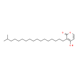 ChemSpider 2D Image | 4-Hydroxy-3-(16-methylheptadecyl)-2H-pyran-2-one | C23H40O3