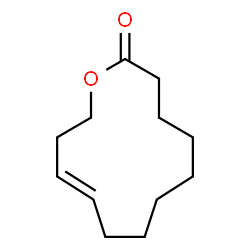 ChemSpider 2D Image | (10E)-Oxacyclotridec-10-en-2-one | C12H20O2