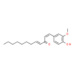 ChemSpider 2D Image | (1Z,4E)-1-(4-Hydroxy-3-methoxyphenyl)-1,4-dodecadien-3-one | C19H26O3
