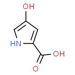 ChemSpider 2D Image | 4-Hydroxy-1H-pyrrole-2-carboxylic acid | C5H5NO3