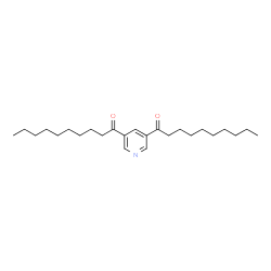 ChemSpider 2D Image | 1,1'-(3,5-Pyridinediyl)di(1-decanone) | C25H41NO2