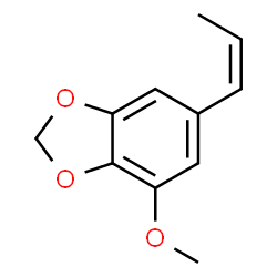 ChemSpider 2D Image | 4-Methoxy-6-[(1Z)-1-propen-1-yl]-1,3-benzodioxole | C11H12O3