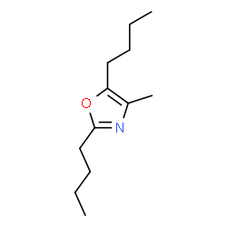 ChemSpider 2D Image | 2,5-Dibutyl-4-methyloxazole | C12H21NO