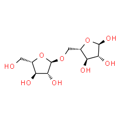 ChemSpider 2D Image | 5-O-alpha-L-Arabinofuranosyl-alpha-L-arabinofuranose | C10H18O9