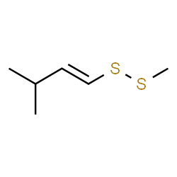 ChemSpider 2D Image | METHYL 3-METHYL-1-BUTENYL DISULFIDE | C6H12S2