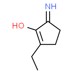 ChemSpider 2D Image | 2-Ethyl-5-imino-1-cyclopenten-1-ol | C7H11NO