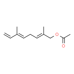 ChemSpider 2D Image | (3E,6E)-8-ocimenyl acetate | C12H18O2