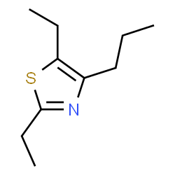 ChemSpider 2D Image | 2,5-Diethyl-4-propylthiazole | C10H17NS