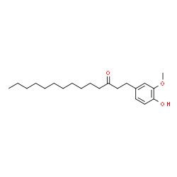 ChemSpider 2D Image | 1-(4-Hydroxy-3-methoxyphenyl)-3-tetradecanone | C21H34O3