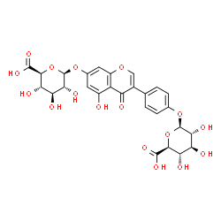 ChemSpider 2D Image | Genistein diglucuronide | C27H26O17