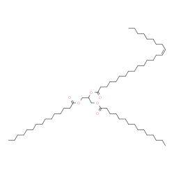 ChemSpider 2D Image | 1,3-Bis(pentadecanoyloxy)-2-propanyl (15Z)-15-tetracosenoate | C57H108O6