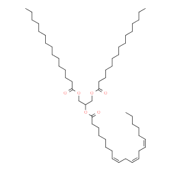 ChemSpider 2D Image | 1,3-Bis(pentadecanoyloxy)-2-propanyl (8Z,11Z,14Z)-8,11,14-icosatrienoate | C53H96O6