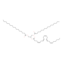 ChemSpider 2D Image | 1,3-Bis(palmitoyloxy)-2-propanyl (4Z,7Z,10Z,13Z,16Z)-4,7,10,13,16-docosapentaenoate | C57H100O6