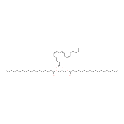 ChemSpider 2D Image | 1,3-Bis(stearoyloxy)-2-propanyl (6Z,9Z,12Z)-6,9,12-octadecatrienoate | C57H104O6