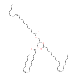 ChemSpider 2D Image | 1,3-Bis[(9Z)-9-hexadecenoyloxy]-2-propanyl (11Z)-11-octadecenoate | C53H96O6