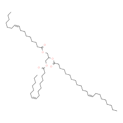 ChemSpider 2D Image | 1,3-Bis[(9Z)-9-hexadecenoyloxy]-2-propanyl (13Z)-13-docosenoate | C57H104O6
