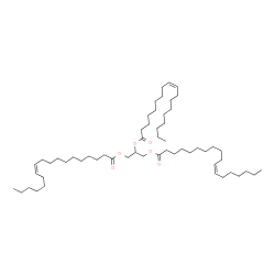 ChemSpider 2D Image | 1,3-Bis[(11Z)-11-octadecenoyloxy]-2-propanyl (9Z)-9-octadecenoate | C57H104O6