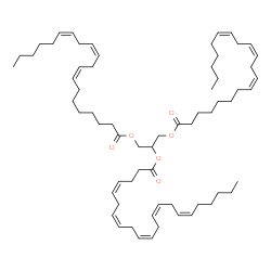 ChemSpider 2D Image | 1,3-Bis[(8Z,11Z,14Z)-8,11,14-icosatrienoyloxy]-2-propanyl (4Z,7Z,10Z,13Z,16Z)-4,7,10,13,16-docosapentaenoate | C65H104O6