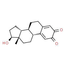 ChemSpider 2D Image | (8alpha,9beta,14beta,17beta)-17-Hydroxyestra-1(10),4-diene-2,3-dione | C18H22O3