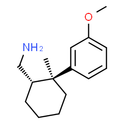ChemSpider 2D Image | 1-[(1S,2S)-2-(3-Methoxyphenyl)-2-methylcyclohexyl]methanamine | C15H23NO