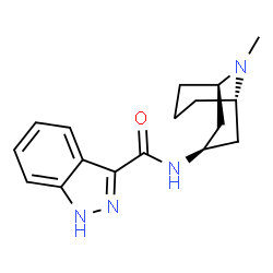 ChemSpider 2D Image | N-[(3-endo)-9-Methyl-9-azabicyclo[3.3.1]non-3-yl]-1H-indazole-3-carboxamide | C17H22N4O