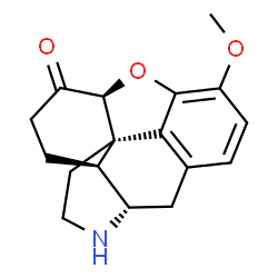 ChemSpider 2D Image | (5beta,9alpha,13alpha,14alpha)-3-Methoxy-4,5-epoxymorphinan-6-one | C17H19NO3