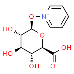 ChemSpider 2D Image | 1-Pyridiniumyl beta-L-glucopyranosiduronic acid | C11H14NO7