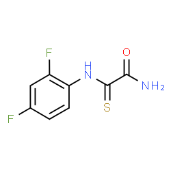 ChemSpider 2D Image | 2-[(2,4-Difluorophenyl)amino]-2-thioxoacetamide | C8H6F2N2OS