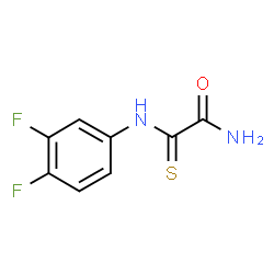 ChemSpider 2D Image | 2-[(3,4-Difluorophenyl)amino]-2-thioxoacetamide | C8H6F2N2OS