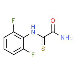 ChemSpider 2D Image | 2-[(2,6-Difluorophenyl)amino]-2-thioxoacetamide | C8H6F2N2OS