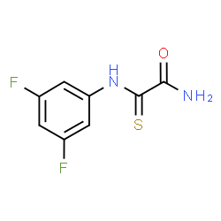 ChemSpider 2D Image | 2-[(3,5-Difluorophenyl)amino]-2-thioxoacetamide | C8H6F2N2OS