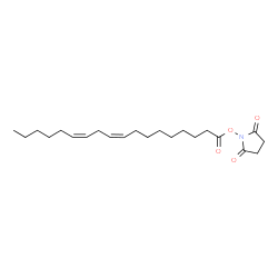 ChemSpider 2D Image | 1-[(9Z,12Z)-9,12-Octadecadienoyloxy]-2,5-pyrrolidinedione | C22H35NO4