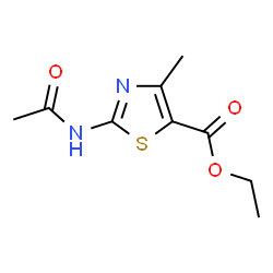 ChemSpider 2D Image | Ethyl 2-acetamido-4-methyl-1,3-thiazole-5-carboxylate | C9H12N2O3S